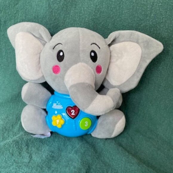 Aitbay Plush Elephant Musical Toy - Picture 1 of 2